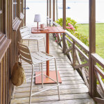 Table haute de jardin phuket ambre 2 places - acier trait� �poxy, traitement antirouille renforc� hesp�ride ...