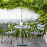 Table de jardin carrée phuket graphite 2 places - acier traité époxy, traitement antirouille renforcé ... Table de jardin carrée phuket graphite 2 places - acier traité époxy, traitement antirouille renforcé ...