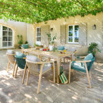Table de jardin deona acacia 8 places - certifi� fsc� hesp�ride