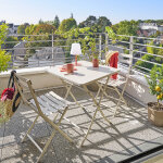 Table de jardin pliante carrée greensboro argile 2 places - acier traité époxy, traitement antirouille ... Table de jardin pliante carrée greensboro argile 2 places - acier traité époxy, traitement antirouille ...