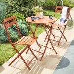 Table de jardin pliante ronde greensboro ambre 2 places - acier traité époxy, traitement antirouille ... Table de jardin pliante ronde greensboro ambre 2 places - acier traité époxy, traitement antirouille ...