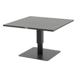 Table de jardin relevable carr�e salimia graphite 110 x 69 cm - aluminium trait� �poxy hesp�ride