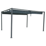 Toile de tonnelle palmeira ardoise pour 4 x 3 m - polyester hesp�ride