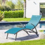 Transat samba bleu canard graphite aluminium traité époxy, texaline hespéride Transat samba bleu canard graphite aluminium traité époxy, texaline hespéride