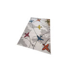 Tapis enfant merinos diamond kids - design avions - multicolore - 120 x 170 cm