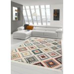 Tapis de salon déco - kilim - design moderne - multicolore - 120 x 170 cm Tapis de salon déco - kilim - design moderne - multicolore - 120 x 170 cm