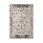 Tapis de salon design oriental lalee - collection peri - gris