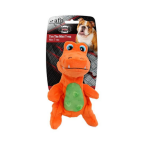 Afp - jouet chien - afp peluche tim le mini t - rex taille s orange et vert - 18, 5 x 15 x 9, 5 cm