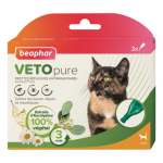 Beaphar - soin chat - beaphar pipette antiparasitaire vetopure - 3 x 1 ml