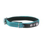 Bobby - bobby collier lost avec porte adresse chat turquoise 30 x 1 cm