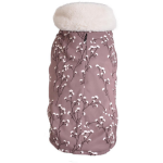 Bobby - textile chien bobby manteau fleur chocolat taille 30s