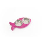 Brandy - gamelle double pour chat - the fish - rose
