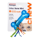 Brandy - jouet chien - petstages mini orka bone bleu