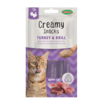 Bubimex - bubimex creamy snacks pour chat x4 dinde et krill - 60 gr