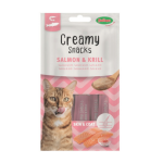 Bubimex - bubimex creamy snacks pour chat x4 saumon et krill - 60 gr