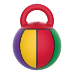 Bubimex - jouet chien bubimex ballon multicolore avec poign�e � 16 cm