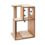 Catit - arbre � chat vesper box l en bois coloris noyer