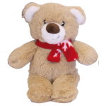 Croci - jouet chien - croci peluche no�l my teddy beige et rouge - 20 cm