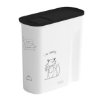 Curver - verseuse  croquettes chat 6 litres blanc / noir curver