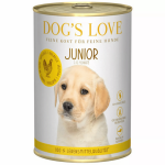 Dog's love - bo�te chiot dog's love junior volaille & courges 400 gr