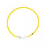 Duvo plus - collier chien - duvoplus anneau flash light usb jaune - 35 cm