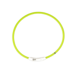 Duvo plus - collier chien - duvoplus anneau flash light usb vert - 45 cm