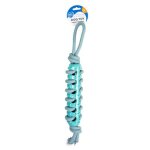 Duvoplus - duvoplus jouet chien b�ton de corde caoutchouc et boucle bleu - taille 46 x 7 x 5 cm