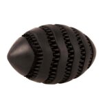 Ebi - bite me jouet chien distributeur de friandises caoutchouc noir rugby nibble - taille s 11 x 6 x ...