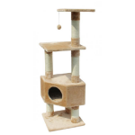 Ebi - habitat chat arbre � chat classic eco loonaa coloris beige 40 x 40 x 135 cm