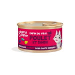 Edgar & cooper - edgard & cooper aliments humides chat senior poulet dinde morceaux en sauce sans c�r�ales ...