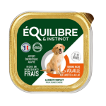 Equilibre et instinct - quilibre & instinct barquette chiot volaille - 150 gr