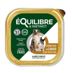 Equilibre&instinct - boite chien quilibre & instinct canard et petits pois - 300 gr