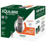 Equilibre&instinct - quilibre & instinct pochon chaton mincs au poulet - 12 x 85 gr