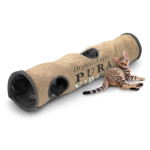 Europet - couchage chat - d&d tunnel pura vida brun et anthracite - 120 x 25 cm Europet - couchage chat - d&d tunnel pura vida brun et anthracite - 120 x 25 cm