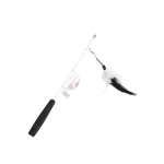 Europet - jouet chat - ebi canne  pche tlescopique plume noire