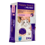 Feliway - feliway aliments complmentaires chat happy snack saumon - 24 x 15 g