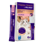 Feliway - feliway aliments complmentaires chat happy snack saumon - 6 x 15 g