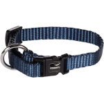 Flamingo - flamingo collier nylon chien ziggi bleu fonc m - 40 - 55 cm x 20 mm x 2 mm