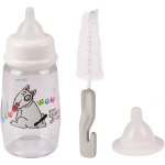 Flamingo - gamelle - flamingo set biberon akela gris et transparent - 140 ml Flamingo - gamelle - flamingo set biberon akela gris et transparent - 140 ml