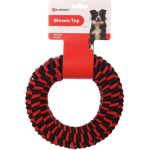 Flamingo - jouet chien - flamingo jouet movas anneau rouge et noir -  20 cm