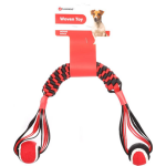 Flamingo - jouet chien - flamingo jouet movas b�ton tiss� et balle rouge et noir - 55 x 6 cm