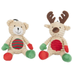 Flamingo - flamingo jouet chien peluche de no�l flupy multicolore - 28 cm