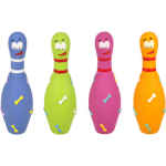 Flamingo - jouet chien - flamingo quille de bowling latex x1 - 6, 5 x 20 cm - coloris aléatoire Flamingo - jouet chien - flamingo quille de bowling latex x1 - 6, 5 x 20 cm - coloris aléatoire