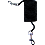 Flamingo - laisse chat - flamingo laisse ronde en nylon noir - 5 m