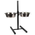 Flamingo - support porte - gamelles chien en h double s flamingo