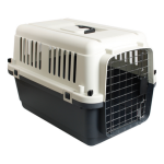 Flamingo - transport chien - flamingo cage de voyage nomad gris taille s - 40 x 61 x 41 cm