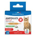 Francodex - francodex ampoules chat vers o net - x 18 ampoules