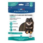 Francodex - friandises chien - francodex lamelles � m�cher dentaires pour chiots et tr�s petits chiens ...
