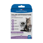 Francodex - soin chat - francodex collier antiparasitaire icaridine noir - 35 cm