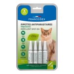 Francodex - soin chat - francodex pipettes antiparasitaires insectifuges chats plus de 2 kg - 4 x 1 ml ...